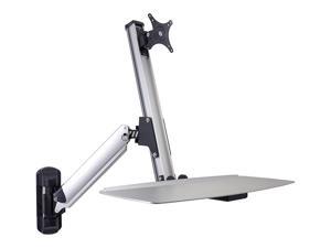 DoubleSight Ergonomic Single Monitor Sit / Stand Lift Arm with Key Board Tray, Wall Mount (DS-ERGO-100WM) DoubleSight Ergonomic Single Monitor Sit / Stand Lift Arm with Key Board Tray, Wall Mount (DS-ERGO-100WM)