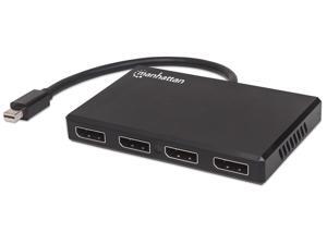 Manhattan Mini DisplayPort to 4-Port DisplayPort Splitter Hub with MST 207744 Manhattan Mini DisplayPort to 4-Port DisplayPort Splitter Hub with MST 207744