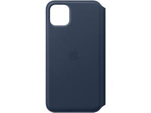 Apple Folio - Flip cover for mobile phone - leather - deep sea blue - for iPhone 11 Pro Max