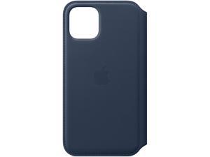 Apple Folio - Flip cover for mobile phone - leather - deep sea blue - for iPhone 11 Pro