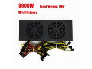 80% 3600W Mining Power Supply for Ethereum Bitcoin Miner 12GPU Antminer S9 AC:200-260V Input 80% 3600W Mining Power Supply for Ethereum Bitcoin Miner 12GPU Antminer S9 AC:200-260V Input