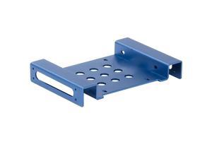 Aluminum 2.5 " & 3.5 " SATA HDD SSD to 5.25" CD-ROM Internal Hard Drive Adapter Mounting Bracket Converter Kit - Blue Aluminum 2.5 " & 3.5 " SATA HDD SSD to 5.25" CD-ROM Internal Hard Drive Adapter Mounting Bracket Converter Kit - Blue