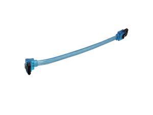 6 inch SATA3 SATA III 6Gb/s Serial ATA DATA cable w/ latch Locking (90 Degree to 180 Degree) for Hard Drive Disk HDD / SSD - UV Blue 6 inch SATA3 SATA III 6Gb/s Serial ATA DATA cable w/ latch Locking (90 Degree to 180 Degree) for Hard Drive Disk HDD / SSD - UV Blue