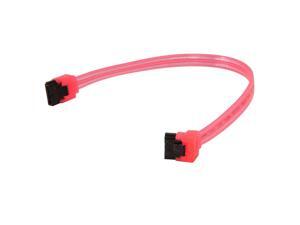 10 inch SATA3 SATA III 6Gb/s Serial ATA DATA cable w/ latch Locking (90 Degree to 180 Degree) for Hard Drive Disk HDD / SSD - UV Red 10 inch SATA3 SATA III 6Gb/s Serial ATA DATA cable w/ latch Locking (90 Degree to 180 Degree) for Hard Drive Disk HDD / SSD - UV Red