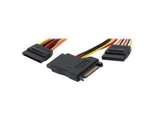8 inch 15-pin SATA Female to 2 x Female Splitter Extension Cable w/ 1x Female to Male Gender Changers,Supports HDD/SSD 12V/5V/3.3V 8 inch 15-pin SATA Female to 2 x Female Splitter Extension Cable w/ 1x Female to Male Gender Changers,Supports HDD/SSD 12V/5V/3.3V