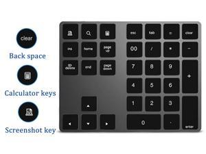 34 Keys Mini Numpad Wireless Bluetooth Numeric Keypad For Apple PC Keyboard Numpads Keypads