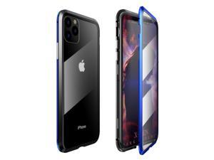 360 Magnetic Adsorption Metal Phone Case For iPhone 11 Pro 5.8" Tempered Glass Back Cover 360 Magnetic Adsorption Metal Phone Case For iPhone 11 Pro 5.8" Tempered Glass Back Cover