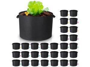 24 Pack Lagarden 15 Gallon Planting Bag Planter Pot With Handle Potato Garden Newegg Com