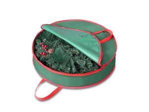Yescom 25 Christmas Wreath Storage Bag Zipper Handle Garland Holiday Container