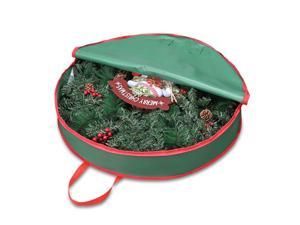 30 Christmas Wreath Storage Bag Handle Garland Holiday Container Decoration