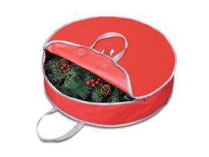 Yescom 25 Christmas Wreath Storage Bag Zipper Handle Garland Holiday Container