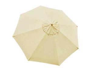 9 8 Ribs Umbrella Canopy Replacement Patio Top Cover Market Outdoor Beach Yard