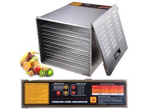 New Commercial 10 Tray Stainless Steel Food Fruit Jerky Dryer Blower Dehydrator New Commercial 10 Tray Stainless Steel Food Fruit Jerky Dryer Blower Dehydrator