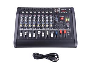 8 Channel Pro Powered Mixer Audio power mixing Amplifier Amp 16DSP w/ USB Slot 8 Channel Pro Powered Mixer Audio power mixing Amplifier Amp 16DSP w/ USB Slot