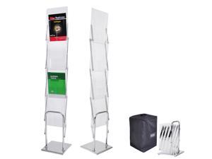 4 Pocket Literature Magazine Catalog Brochure Rack Stand Portable Trade Show 4 Pocket Literature Magazine Catalog Brochure Rack Stand Portable Trade Show