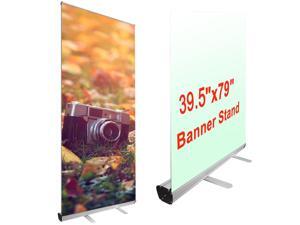 Professional 39.5"x79" Retractable Roll Up Banner Stand Trade Show Signage Display Professional 39.5"x79" Retractable Roll Up Banner Stand Trade Show Signage Display