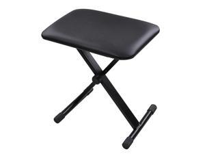 Height Adjustable Folding Keyboard Bench X-Style Padded Seat Chair Stool Portable Black Height Adjustable Folding Keyboard Bench X-Style Padded Seat Chair Stool Portable Black