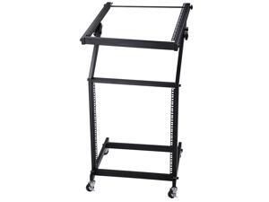 12U 19" Rack Mount Mixer Stand Studio Cart Stage Amp Adjustable Music Party Show 12U 19" Rack Mount Mixer Stand Studio Cart Stage Amp Adjustable Music Party Show