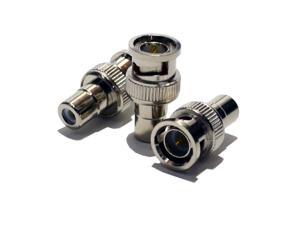 10 pack BNC Male to RCA Female Connector Adapter Coaxial CCTV