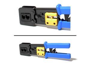 EZ-RJ45 Cat5e Cat6 Connector Crimping Tool End Pass Through Crimp Cutter EZ-RJ45 Cat5e Cat6 Connector Crimping Tool End Pass Through Crimp Cutter