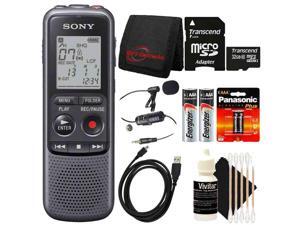 SONY ICD-PX240 Mono 4GB Digital Voice Recorder with Professional Lavalier Condenser Microphone and 32GB Bundle SONY ICD-PX240 Mono 4GB Digital Voice Recorder with Professional Lavalier Condenser Microphone and 32GB Bundle