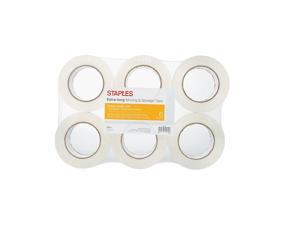 Staples Moving & Storage PKing Tape 1.88" x 109 Yds Clear 6/RL (ST-A26-L6) 52208 Staples Moving & Storage PKing Tape 1.88" x 109 Yds Clear 6/RL (ST-A26-L6) 52208