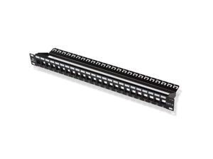 cable matters rack or wall mount 24-port cat6 /cat 6 keystone patch panel (blank patch panel)