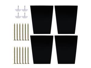 4 Inch Solid Wood Furniture Legs Square Tapered Bench Closet Cabinet Feet Replacement Height Adjuster Set of 4 4 Inch Solid Wood Furniture Legs Square Tapered Bench Closet Cabinet Feet Replacement Height Adjuster Set of 4