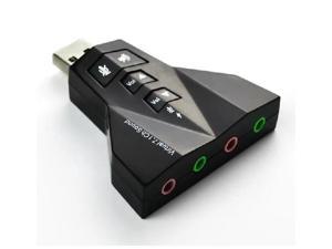 Double Sound Card Virtual 7.1 Channel USB 2.0 Audio Adapter Dual Microphone and Headset 7.1Ch 3D Audio Sound Card Double Sound Card Virtual 7.1 Channel USB 2.0 Audio Adapter Dual Microphone and Headset 7.1Ch 3D Audio Sound Card