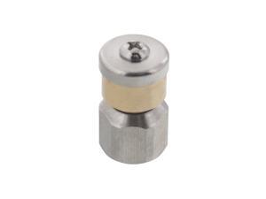 Erie Tools Rotating 1/4" Drain Cleaning Nozzle 10.0 Orifice 4000 PSI Stainless Steel for Sewer Pipe Water Jetter Erie Tools Rotating 1/4" Drain Cleaning Nozzle 10.0 Orifice 4000 PSI Stainless Steel for Sewer Pipe Water Jetter