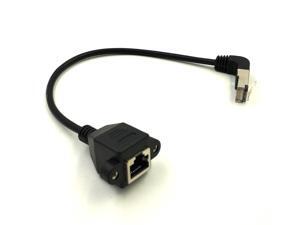 1FT RJ45 Male to Female Screw panel mount Ethernet LAN Network extension Cable 1FT RJ45 Male to Female Screw panel mount Ethernet LAN Network extension Cable