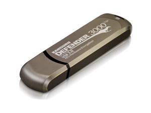 Kanguru - KDF3000-128G - Kanguru Defender3000 FIPS 140-2 Certified Level 3, SuperSpeed USB 3.0 Secure Flash Drive, 128G