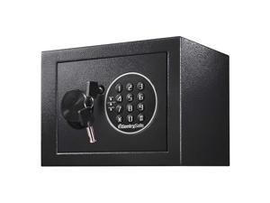SentrySafe - X014E - 9 x 6-5/8 x 6-39/64 Security Safe, Black; Holds Documents, Records and Valuables