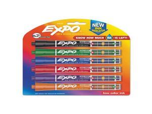 Ink Indicator Dry Erase Marker, Broad Chisel Tip, Assorted Colors, 6/Set 1946767 Ink Indicator Dry Erase Marker, Broad Chisel Tip, Assorted Colors, 6/Set 1946767