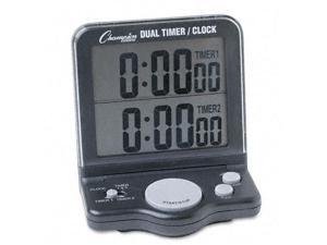 Champion Sports Dual Timer/Clock w/Jumbo Display LCD 3 1/2 x 1 x 4 1/2 DC100 Champion Sports Dual Timer/Clock w/Jumbo Display LCD 3 1/2 x 1 x 4 1/2 DC100