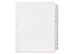 Avery-Dennison 13151 Print & Apply Clear Label Dividers With 2-Column Tabs, 24-Tab Avery-Dennison 13151 Print & Apply Clear Label Dividers With 2-Column Tabs, 24-Tab