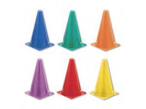 Indoor/Outdoor Flexible Cone Set, Vinyl, Assorted Colors, 6/Set TC9SET Indoor/Outdoor Flexible Cone Set, Vinyl, Assorted Colors, 6/Set TC9SET