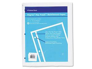 Rediform 20121 National Heavyweight Reinforced Filler Paper 100 Sheet - Letter 8.50" x 11" - 100 / Pack - White Paper Rediform 20121 National Heavyweight Reinforced Filler Paper 100 Sheet - Letter 8.50" x 11" - 100 / Pack - White Paper