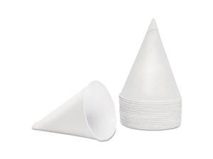 Konie Paper Cone Cups 4.5oz White 5000/Carton 45KBR Konie Paper Cone Cups 4.5oz White 5000/Carton 45KBR