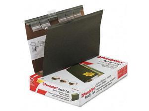 Ready-Tab Hanging File Folders 2" Capacity 1/6 Tab Legal Green 20/Box Ready-Tab Hanging File Folders 2" Capacity 1/6 Tab Legal Green 20/Box