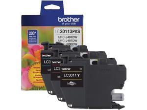 Brother LC30113PKS Ink Cartridge - Combo Pack - Cyan/Magenta/Yellow Brother LC30113PKS Ink Cartridge - Combo Pack - Cyan/Magenta/Yellow