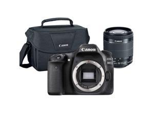 Canon EOS Rebel 80D 242MP DSLR Camera with 1855mm Lens and Canon 100ES Case