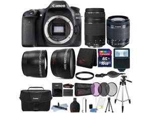 Canon EOS Rebel 80D 24.2MP DSLR Camera with 18-55mm Lens , 75-300mm Lens , Canon Camera Case and 16GB Top Accessory Kit Canon EOS Rebel 80D 24.2MP DSLR Camera with 18-55mm Lens , 75-300mm Lens , Canon Camera Case and 16GB Top Accessory Kit