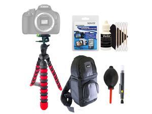 Flexible Tripod + Lens Pen + Dust Blower + Universal Screen Protector + DSLR Backpack + 3pc Cleaning Kit Flexible Tripod + Lens Pen + Dust Blower + Universal Screen Protector + DSLR Backpack + 3pc Cleaning Kit