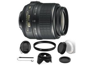 Nikon Af P Dx Nikkor 18 55mm F 3 5 5 6g Vr Lens With Rear Front Lens Cap Holder For Nikon D5500 D5300 D3300 D3400 D5600 Newegg Com