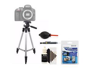 Tall Tripod + Screen Protector + Lens Pen + Dust Blower + 3pc Cleaning Kit Tall Tripod + Screen Protector + Lens Pen + Dust Blower + 3pc Cleaning Kit