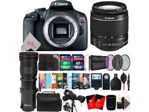 Canon EOS Rebel T7 24.1MP Digital SLR Camera + 18-55mm & 420-800mm Lens Accessory Kit