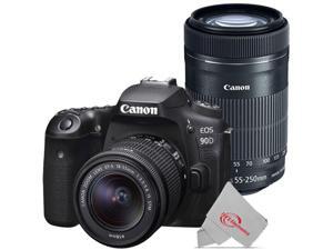 Canon EOS 90D 32.5MP DSLR Camera with Canon 18-55mm + Canon 55-250 IS II Lens Canon EOS 90D 32.5MP DSLR Camera with Canon 18-55mm + Canon 55-250 IS II Lens