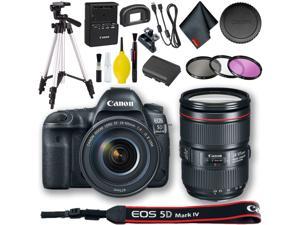 Canon EOS 5D Mark IV DSLR Camera with 24105mm f4L II Lens Intl Model Basic Bundle