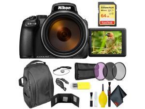 Nikon COOLPIX P1000 Digital Camera + 64GB Sandisk Extreme Memory Card Extreme Kit Intl Model Nikon COOLPIX P1000 Digital Camera + 64GB Sandisk Extreme Memory Card Extreme Kit Intl Model